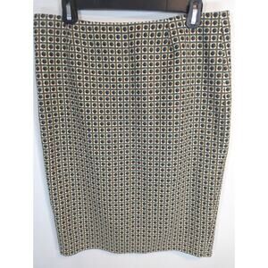 Nine West Wool Blend Multicolor Pencil Skirt Women's‎ Size 10 Corpcore Preppy